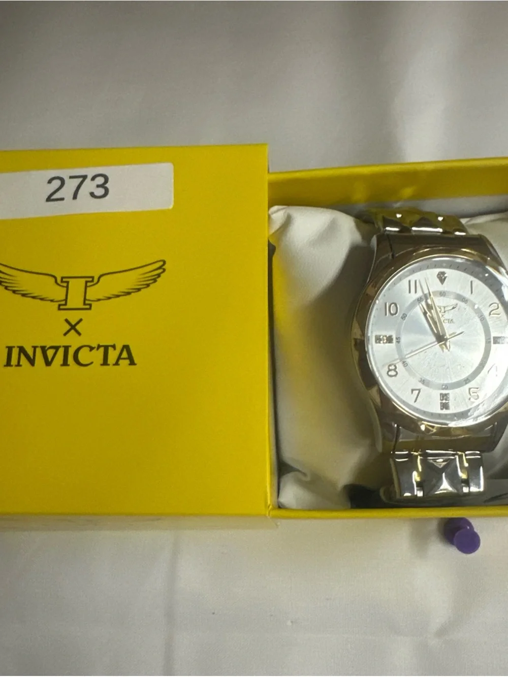 (273) Invicta Silver Men's Stainless Steel Watch